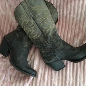 Lucchese distressed leather boots
